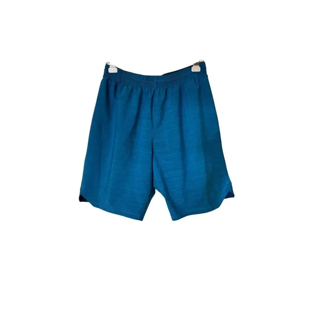 Adidas Climalite Mens Training Shorts With Pockets Blue Size Large